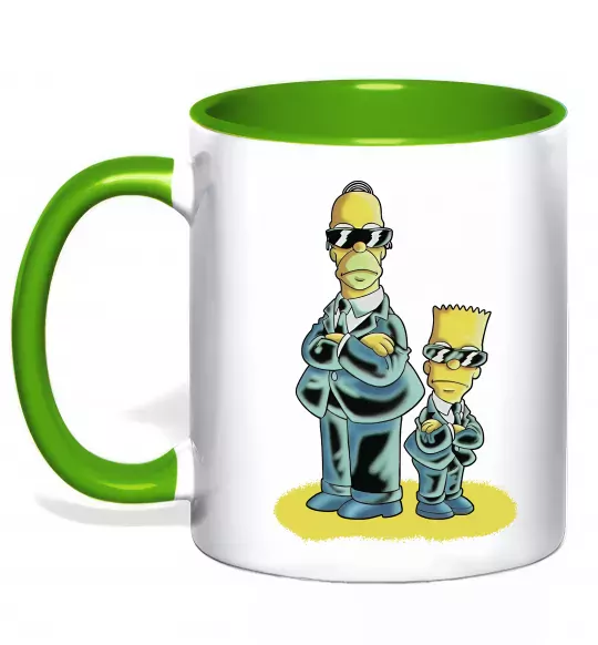 Чашка с цветной ручкой The Simpsons MiB Зеленый фото