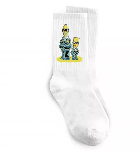 Носки The Simpsons MiB Белый фото