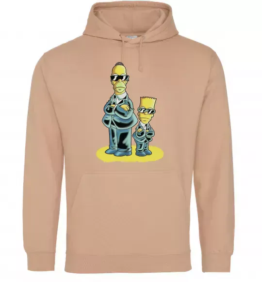 Жіноча толстовка (худі) The Simpsons MiB Пісочний фото