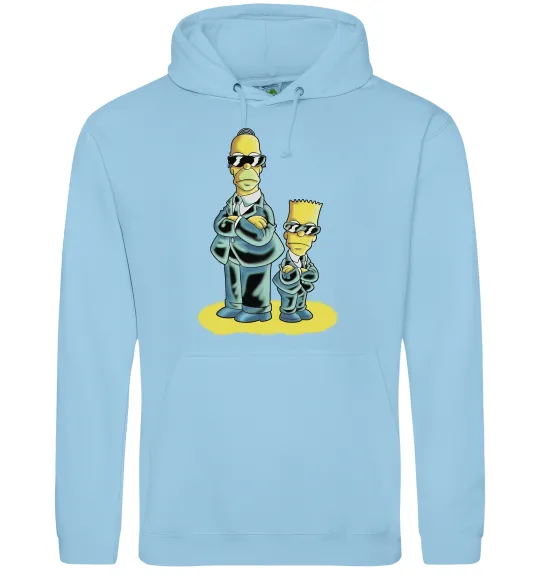 Жіноча толстовка (худі) The Simpsons MiB Блакитний фото