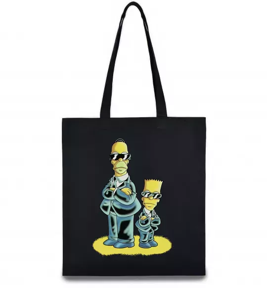 Еко-сумка The Simpsons MiB Чорний фото