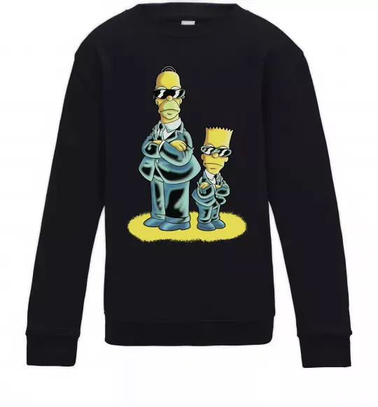 Детский Свитшот The Simpsons MiB Черный фото