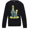 Детский Свитшот The Simpsons MiB Черный Детский Свитшот The Simpsons MiB Черный фото