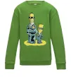 Детский Свитшот The Simpsons MiB Лаймовый Детский Свитшот The Simpsons MiB Лаймовый фото