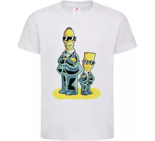 Дитяча футболка The Simpsons MiB Білий фото