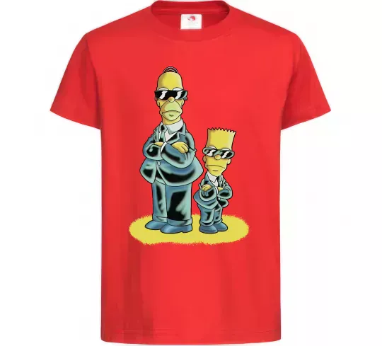Дитяча футболка The Simpsons MiB Червоний фото