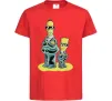 Дитяча футболка The Simpsons MiB Червоний фото
