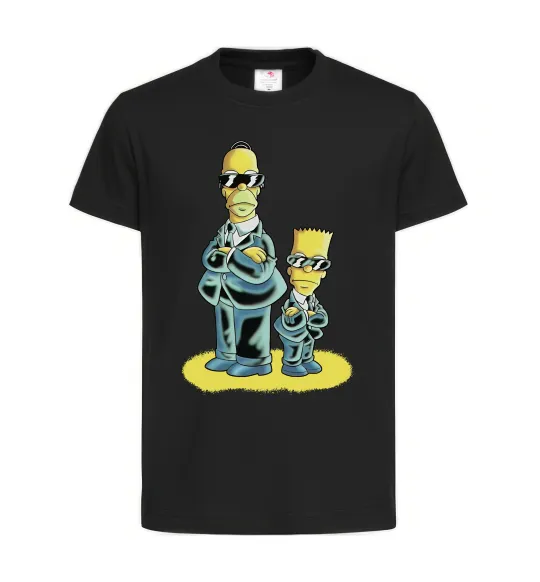 Детская футболка The Simpsons MiB Черный фото