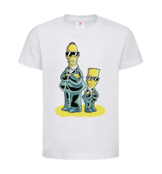 Детская футболка The Simpsons MiB Белый фото