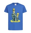 Детская футболка The Simpsons MiB Ярко-синий фото