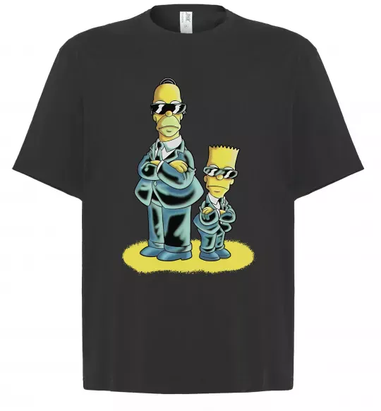 Футболка Оверсайз The Simpsons MiB Черный фото