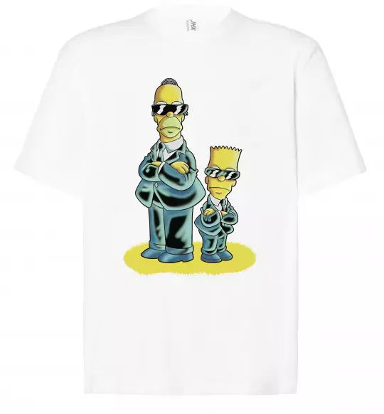 Футболка Оверсайз The Simpsons MiB Белый фото