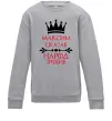 Детский Свитшот Максим сказав народ зробив Серый меланж фото
