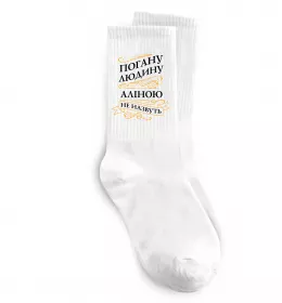 Носки Погану людину Аліною не назвуть Белый фото