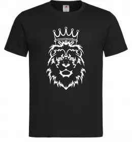 Чоловіча футболка Лев король, колір - чорний, розмір - S Чорний фото