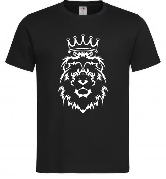 Чоловіча футболка Лев король, колір - чорний, розмір - М Чорний фото