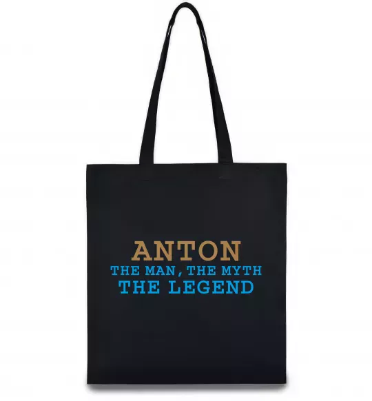 Эко-сумка Anton the myth the legend Черный фото