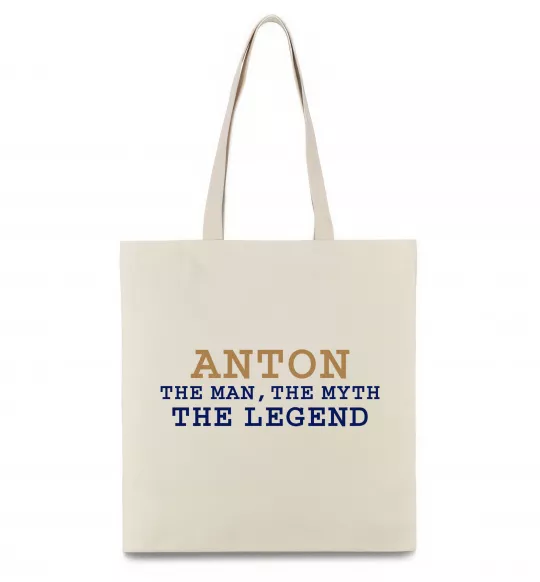 Эко-сумка Anton the myth the legend Бежевый фото