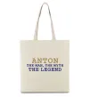 Эко-сумка Anton the myth the legend Бежевый фото
