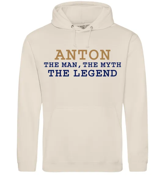 Мужская толстовка (худи) Anton the myth the legend Таш фото