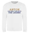 Свитшот Anton the myth the legend Белый Свитшот Anton the myth the legend Белый фото