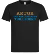 Мужская футболка Artur the myth the legend Черный фото