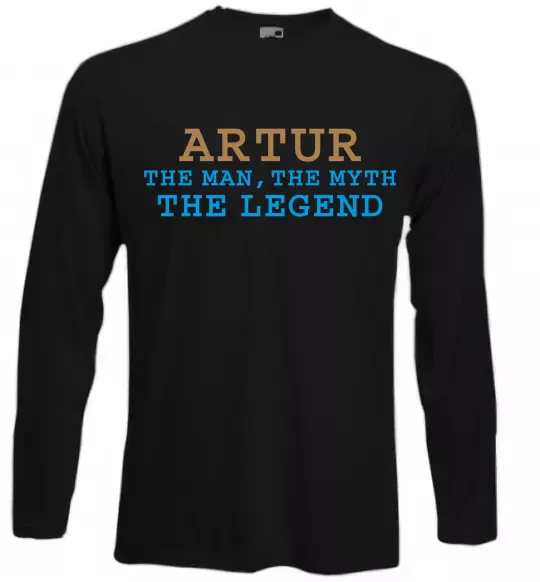 Лонгслив Artur the myth the legend Черный фото