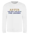 Свитшот Artur the myth the legend Белый фото