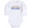 Дитячий бодік Artur the myth the legend Білий фото