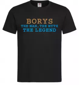 Мужская футболка Borys the myth the legend Черный фото