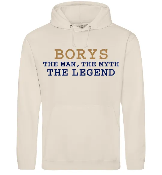 Мужская толстовка (худи) Borys the myth the legend Таш фото