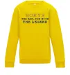 Дитячий світшот Borys the myth the legend Сонячно жовтий Дитячий світшот Borys the myth the legend Сонячно жовтий фото