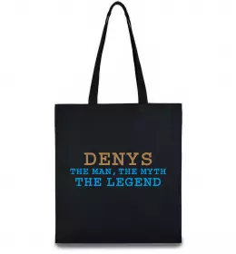Эко-сумка Denys the myth the legend Черный фото
