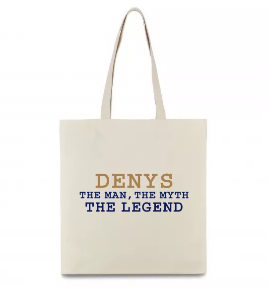 Эко-сумка Denys the myth the legend Бежевый фото