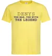 Мужская футболка Denys the myth the legend Лимонный фото