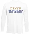 Лонгслив Denys the myth the legend Белый фото