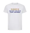 Дитяча футболка Denys the myth the legend Білий фото