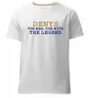 Мужская премиум футболка Denys the myth the legend Белый фото