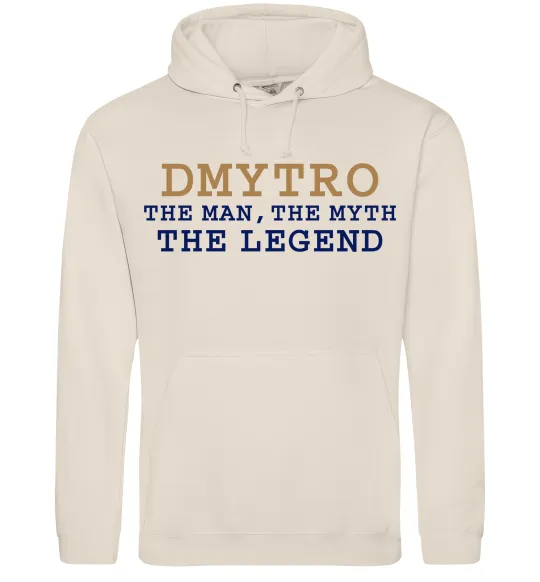 Чоловіча толстовка (худі) Dmytro the myth the legend Таш фото