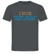 Чоловіча футболка Ihor the myth the legend Графіт фото