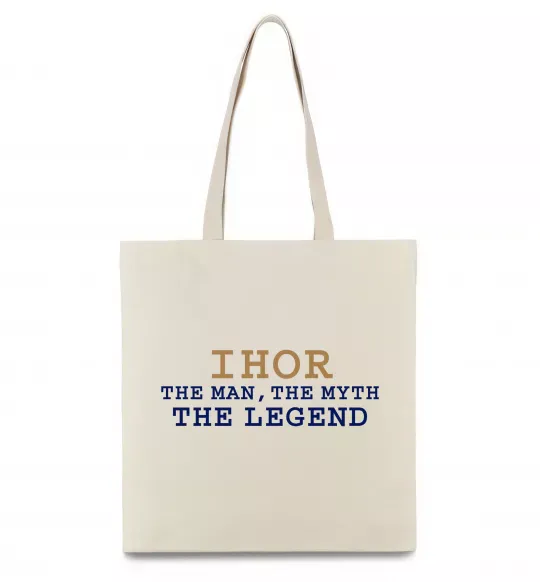 Еко-сумка Ihor the myth the legend Бежевий фото