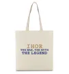 Еко-сумка Ihor the myth the legend Бежевий фото