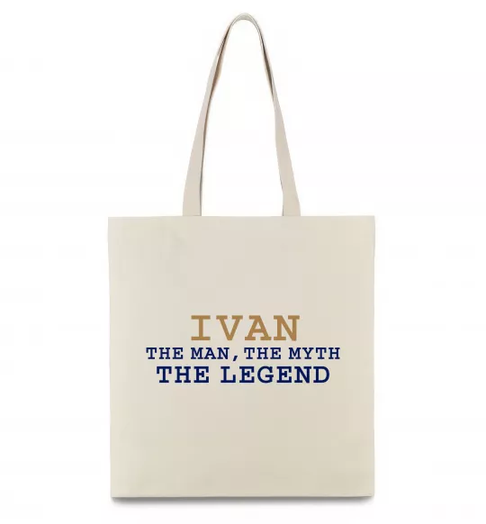 Еко-сумка Ivan the myth the legend Бежевий фото