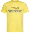 Мужская футболка Ivan the myth the legend Лимонный фото