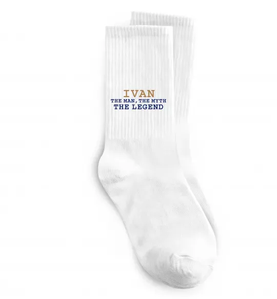 Носки Ivan the myth the legend Белый фото