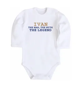 Детский боди Ivan the myth the legend Белый фото