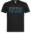Мужская футболка Kyrylo the myth the legend Черный фото