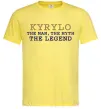 Мужская футболка Kyrylo the myth the legend Лимонный фото