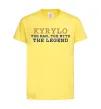Детская футболка Kyrylo the myth the legend Лимонный фото