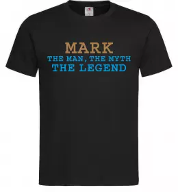 Мужская футболка Mark the myth the legend Черный фото